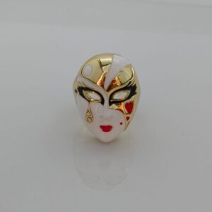Golden Tear Mask ring